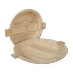 Product Image 10 for Sandblasted Wooden Bowl Set of 2 from BIDKHome
