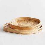 Product Image 2 for Jelani Cane Oval Trays, Set Of 2 from Napa Home And Garden