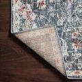 Rug corner lifted to reveal woven polypropylene backing