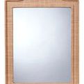 Hilltop Raffia Arch Wall Mirror with natural beige woven raffia frame and arched top
