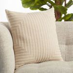 Product Image 4 for Neutra Light Taupe Geometric Polyester Throw Pillow from Jaipur 