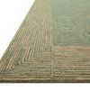 Low side angle detail of Francis Green rug texture and edge