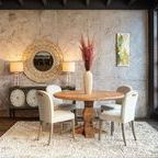 Product Image 9 for Pengrove Round Antique Oak Mango Wood Dining Table from World Interiors