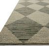 Side angle close-up showing the thickness and texture of Francis Spa / Granite Rug