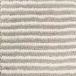 Felix Grey / Cream Striped Felted Wool Rug image 1