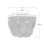 Product Image 6 for Ombre Wood Bead Flush Mount from Coastal Living