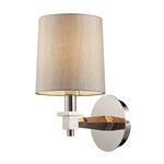Product Image 1 for Jorgenson 1 Light Sconce In Taupe Wood And Polished Nickel from Elk Lighting