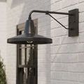 Side profile of wall-mounted Mariner Outdoor Wall Sconce showing extended arm and shade angle