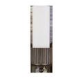White opaque glass shade turned off on Bryce Bath Wall Sconce highlighting clean lines