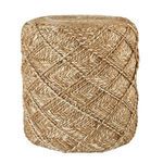 Product Image 2 for Ystad Natural Beige/ White Cylinder Pouf from Jaipur 