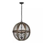 Product Image 1 for Renaissance Invention Wood And Wire Chandelier from Elk Home