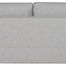 Back view of Leone Modular Sectional with smooth fabric upholstery and no visible frame