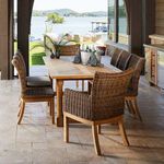 Product Image 5 for Montauk Resin Wicker Teak Outdoor Side Chair from Summer Classics