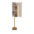 Autrand Brass Floor Lamp angled slightly showing side and base from left
