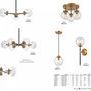 Product Image 8 for Boudreaux 17 Light Chandelier In Satin Brass With Sphere Shaped Glass from Elk Lighting