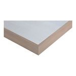 Close-up of natural wood frame edge with smooth finish around canvas painting