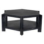 Slightly angled front view showing the thickness of table top and leg details