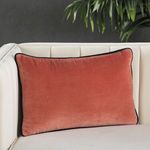 Lyla Solid Pink/ Cream Lumbar Pillow image 4
