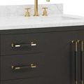 Product Image 11 for Verona Black Linen Vanity with Rectangular Undermount Sink from Currey & Company