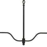 Middle section showing curved horizontal arms connected to central vertical rod