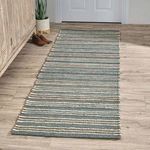 Product Image 1 for Del Mar 2.6'x8' Jute Blend Handwoven Sustainable Blue Accent Rug Runner from Classic Home Furnishings