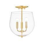 Product Image 2 for Bobbi 3 Light Semi Flush Mount from Mitzi