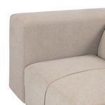 Close-up of wide armrest seams and chair cushion transitions highlighting doublestitching