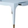 Product Image 3 for Square Tapered Leg Two Drawer Game Table With Antique Brass Foot Caps from Worlds Away