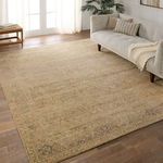 Product Image 5 for Elira Hand Knotted Floral Green/Tan Rug from Jaipur
