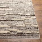 Product Image 5 for Manisa Global Medium Wool Gray / Brown Rug - 2'6" x 8' from Surya