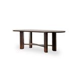 Product Image 13 for Ovilla Solid Birch Distressed Walnut Oval Dining Table from Four Hands