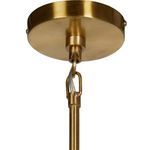 Brushed gold ceiling mount and chain link connecting rod hardware of Walton Pendant