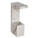 Product Image 6 for Aero White Marble Side Table from Noir