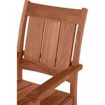 Product Image 4 for Croquet Teak Outdoor Natural Teak Arm Chair Chair from Summer Classics