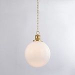Product Image 5 for Beverly Small Gold Frosted Glass Sphere Pendant Light from Mitzi