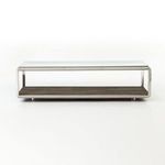 Straight-on side view with a small elevation giving slight perspective to the base and frame
