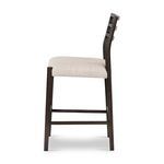 Side profile of the counter stool showing seat thickness and backrest curve