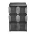 Bottom view showing textured base and patterned sides of Bower Side Table