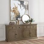 Product Image 3 for Arden Reclaimed Pine 4 Drawer 4 Door Sideboard from Classic Home Furnishings