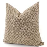 Lollo Rossa pillow cover shown from a slight angular side view highlighting its plump shape