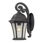 Product Image 1 for Wellington Park 1 Light Outdoor Sconce In Weathered Charcoal from Elk Lighting