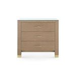 Product Image 2 for Camden 3-Drawer Side Table with Glass Top from Villa & House