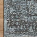 Product Image 4 for Odette Sky / Charcoal Traditional Rug - 18" Sample from Loloi