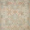 Malik Natural Multi Rug with warm colors and bold geometric pattern in a bohemian style