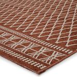 Product Image 5 for Vella Indoor/ Outdoor Trellis Red/ Cream Rug from Jaipur