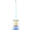 Product Image 1 for Glass Clear & Yellow Candle Holder from BIDKHome