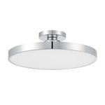 Thayer ceiling light with glass diffuser unlit, highlighting smooth matte white shade surface