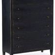 Product Image 3 for Ciao Bella Six Drawer Chest  Black from Hooker Furniture