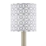 Product Image 3 for Block-Print Gray Drum Chandelier Shade from Currey & Company