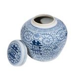 Product Image 11 for Blue & White Double Happiness Floral Lidded Jar from Legend of Asia